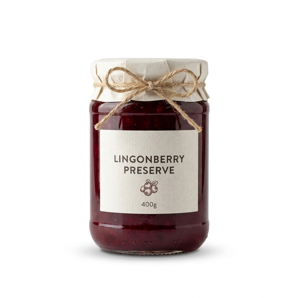 Organic Lingonberry Preserve 400g