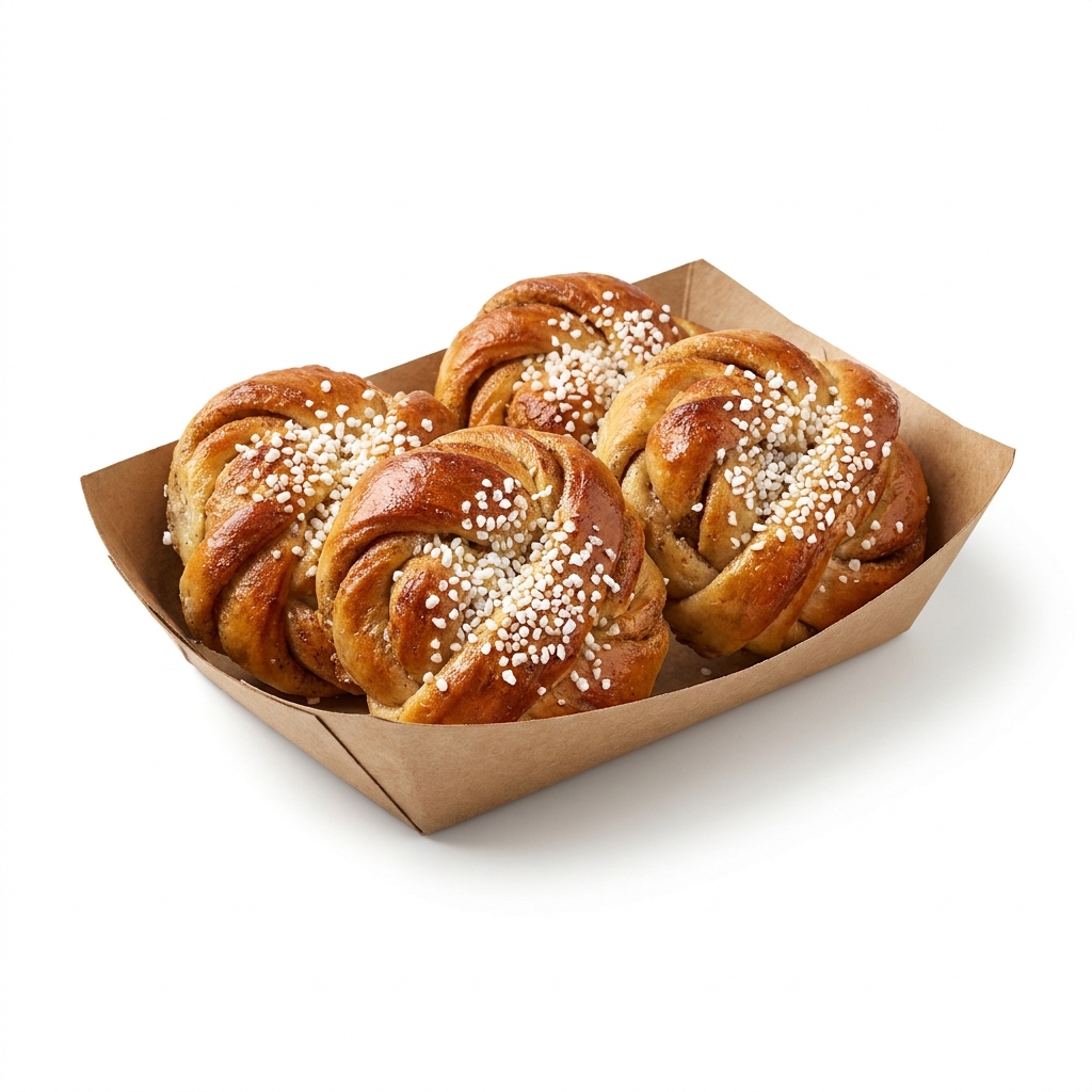 Organic Cardamom Buns (4-Pack)