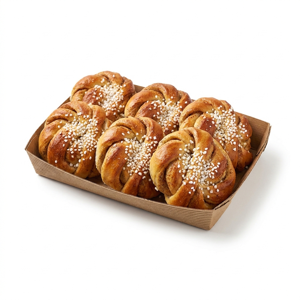 Organic Cardamom Buns 6-pack